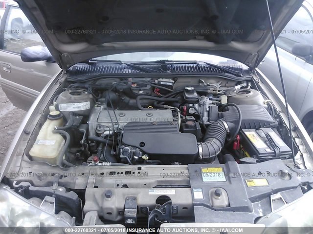 1G2NE52TXVM557675 - 1997 PONTIAC GRAND AM SE TAN photo 10