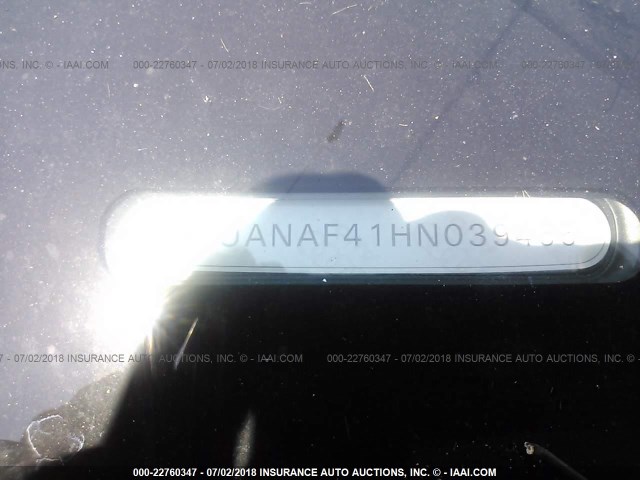 WAUANAF41HN039455 - 2017 AUDI A4 PREMIUM BLACK photo 9