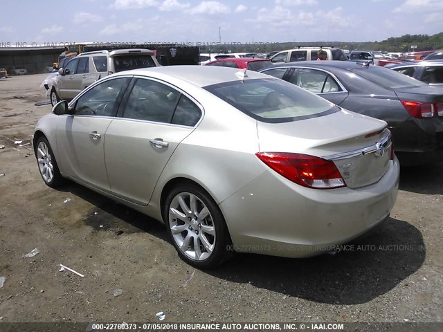 2G4GU5GV2D9190814 - 2013 BUICK REGAL PREMIUM GOLD photo 3