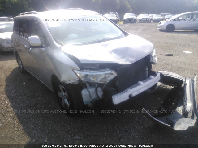 JN8AE2KP0C9032608 - 2012 NISSAN QUEST S/SV/SL/LE GOLD photo 1