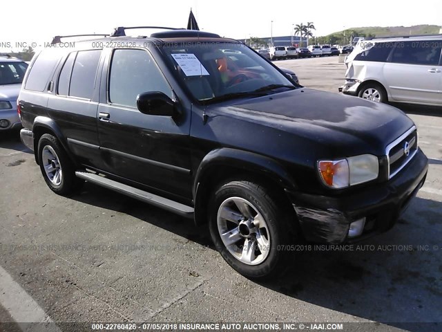 JN8DR09X42W662904 - 2002 NISSAN PATHFINDER LE/SE BLACK photo 1