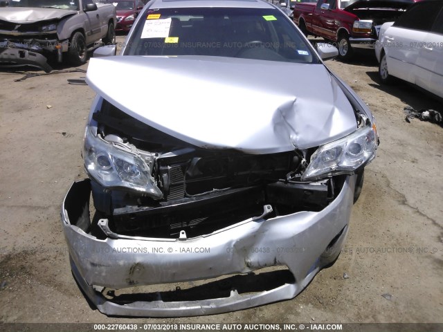 4T1BD1FK6EU100899 - 2014 TOYOTA CAMRY HYBRID/LE/XLE ვერცხლისფერი ფოტო 6