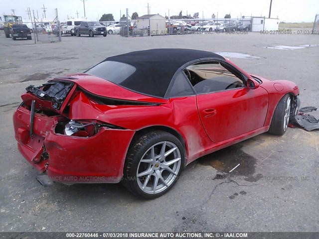 WP0CA29966S757005 - 2006 PORSCHE 911 NEW GENERATIO CARRERA CABRIOLET RED photo 4