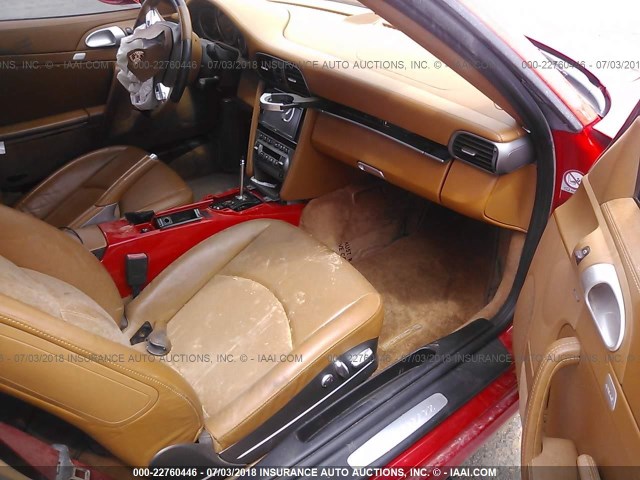 WP0CA29966S757005 - 2006 PORSCHE 911 NEW GENERATIO CARRERA CABRIOLET RED photo 5