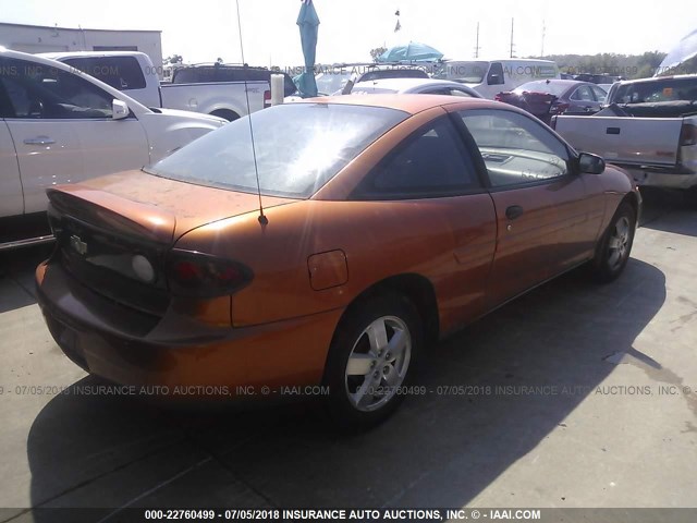 1G1JF12F747168878 - 2004 CHEVROLET CAVALIER LS ORANGE photo 4