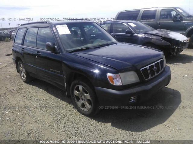 JF1SF65642H712593 - 2002 SUBARU FORESTER S შავი ფოტო 1