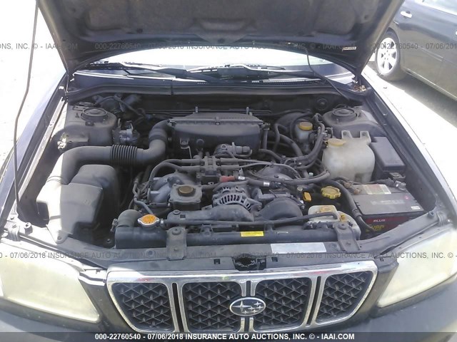 JF1SF65642H712593 - 2002 SUBARU FORESTER S შავი ფოტო 10