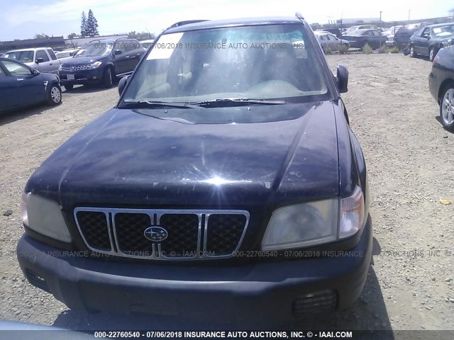 JF1SF65642H712593 - 2002 SUBARU FORESTER S შავი ფოტო 6