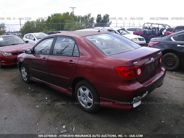 1NXBR32EX4Z226016 - 2004 TOYOTA COROLLA CE/LE/S RED photo 3