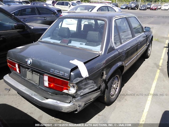 WBAAE6408G1701874 - 1986 BMW 325 E AUTOMATIC GRAY photo 4