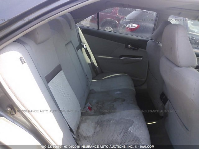4T1BF1FK1CU083792 - 2012 TOYOTA CAMRY SE/LE/XLE GRAY photo 8