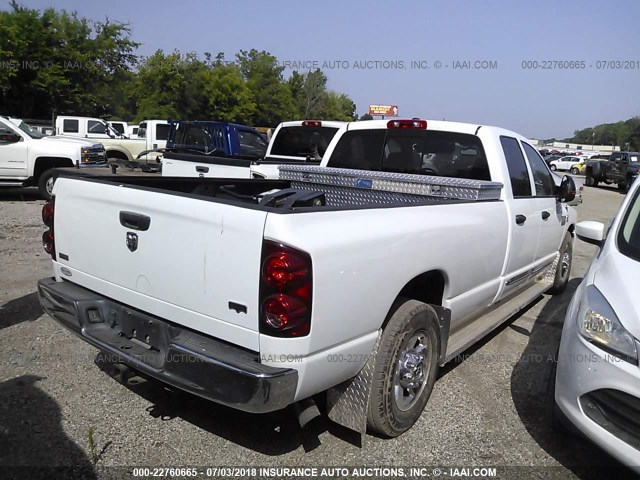 3D7ML38AX8G192886 - 2008 DODGE RAM 3500 ST/SLT WHITE photo 4