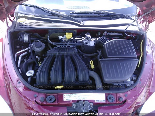 3C4FY48B74T331604 - 2004 CHRYSLER PT CRUISER RED photo 10