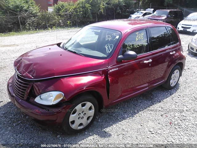 3C4FY48B74T331604 - 2004 CHRYSLER PT CRUISER RED photo 2