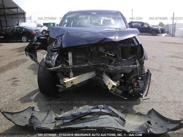 5TELU42N38Z528757 - 2008 TOYOTA TACOMA DOUBLE CAB BLACK photo 6