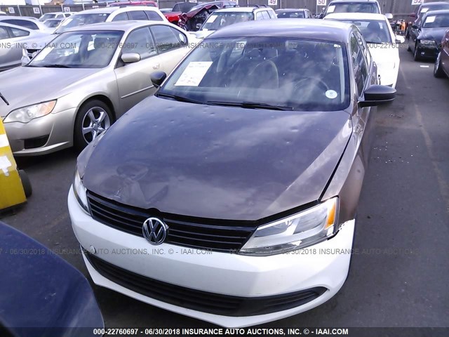3VW2K7AJ5DM390385 - 2013 VOLKSWAGEN JETTA S 棕色 照片 6