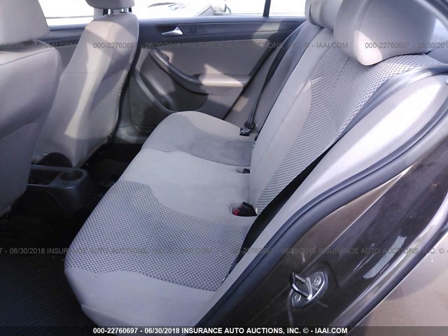 3VW2K7AJ5DM390385 - 2013 VOLKSWAGEN JETTA S 棕色 照片 8