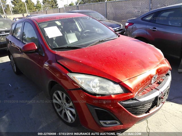 JM1BL1H62A1314050 - 2010 MAZDA 3 S წითელი ფოტო 1