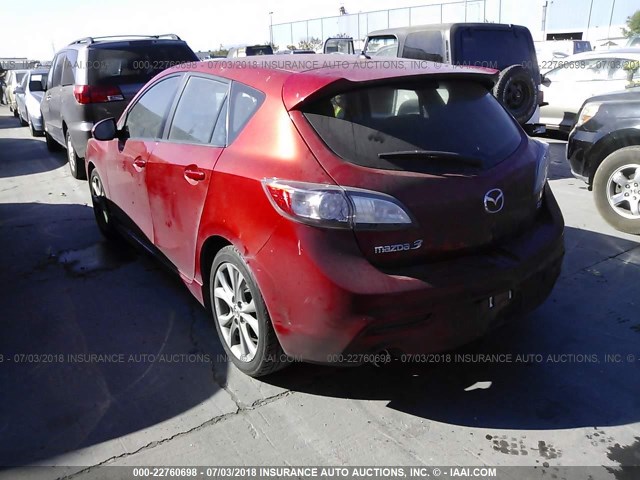 JM1BL1H62A1314050 - 2010 MAZDA 3 S წითელი ფოტო 3