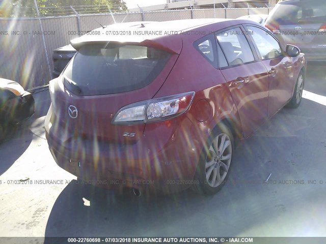 JM1BL1H62A1314050 - 2010 MAZDA 3 S წითელი ფოტო 4