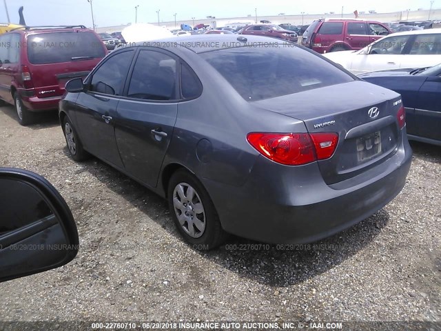 KMHDU46D77U214232 - 2007 HYUNDAI ELANTRA GLS/SE/LIMITED GRAY photo 3