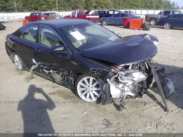 4T1BD1FK8CU029606 - 2012 TOYOTA CAMRY HYBRID/LE/XLE 灰色 照片 1