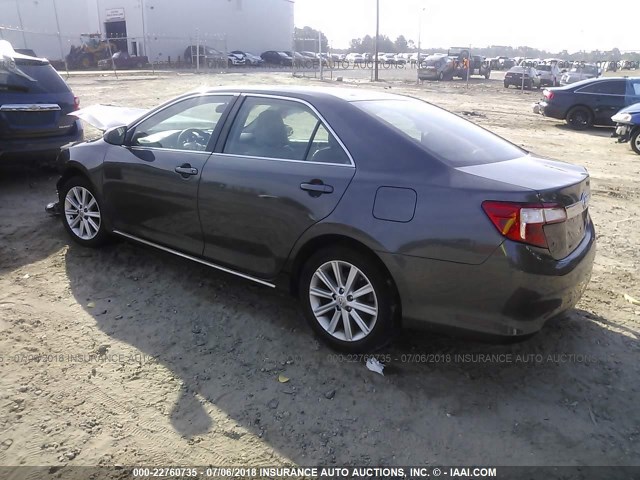 4T1BD1FK8CU029606 - 2012 TOYOTA CAMRY HYBRID/LE/XLE GRAY photo 3