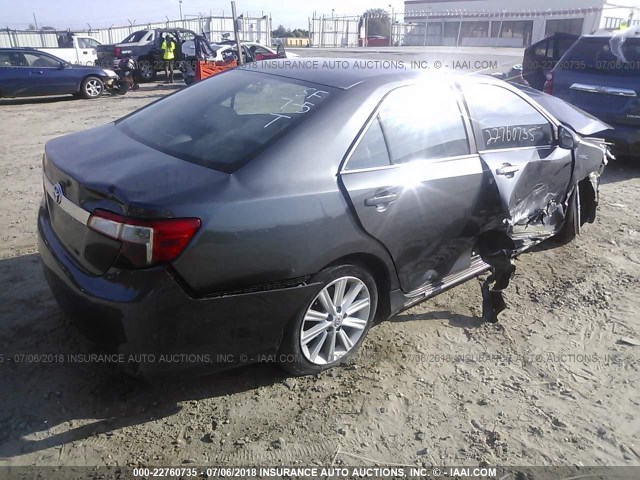 4T1BD1FK8CU029606 - 2012 TOYOTA CAMRY HYBRID/LE/XLE 灰色 照片 4