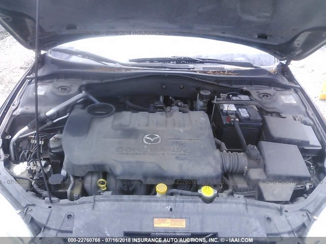 1YVFP80C855M34816 - 2005 MAZDA 6 I Черный фото 10