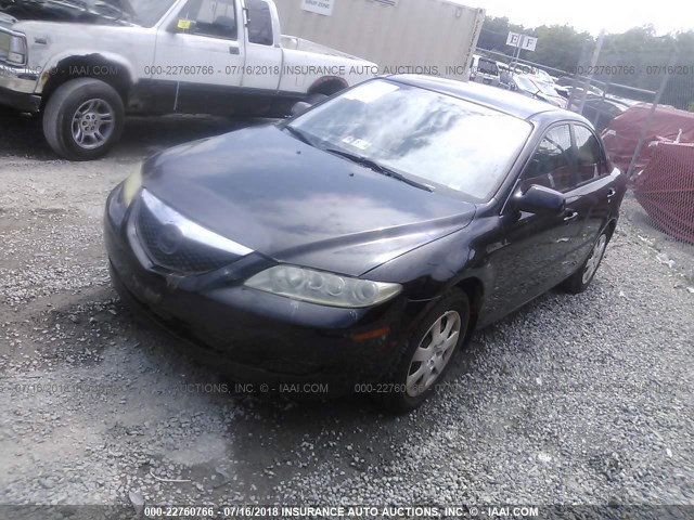1YVFP80C855M34816 - 2005 MAZDA 6 I Черный фото 2