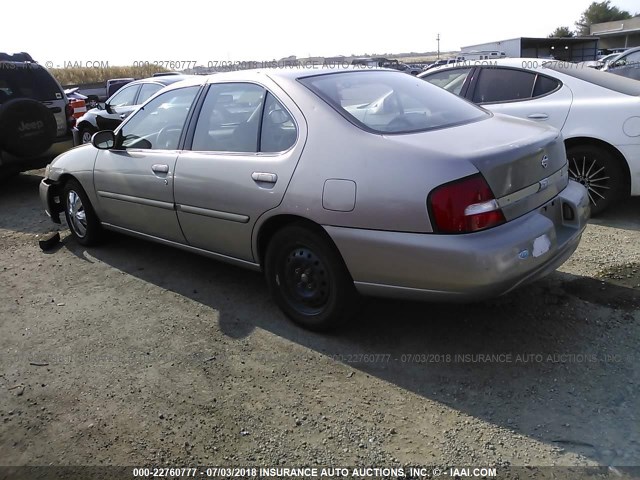 1N4DL01D9YC146410 - 2000 NISSAN ALTIMA XE/GXE/SE/GLE TAN photo 3