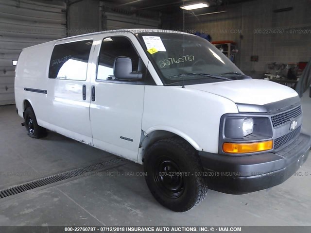 1GCGG29U341158991 - 2004 CHEVROLET EXPRESS G2500  WHITE photo 1