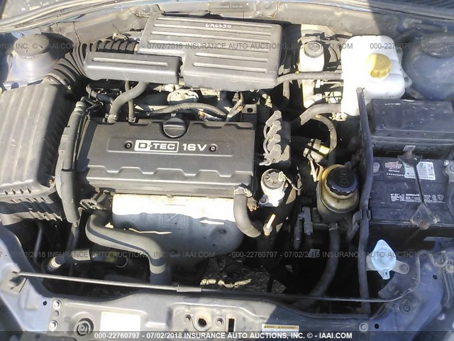 KL5JJ56ZX5K085628 - 2005 SUZUKI FORENZA LX/EX BLUE photo 10