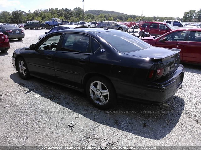 2G1WP551959121314 - 2005 CHEVROLET IMPALA SS BLACK photo 3