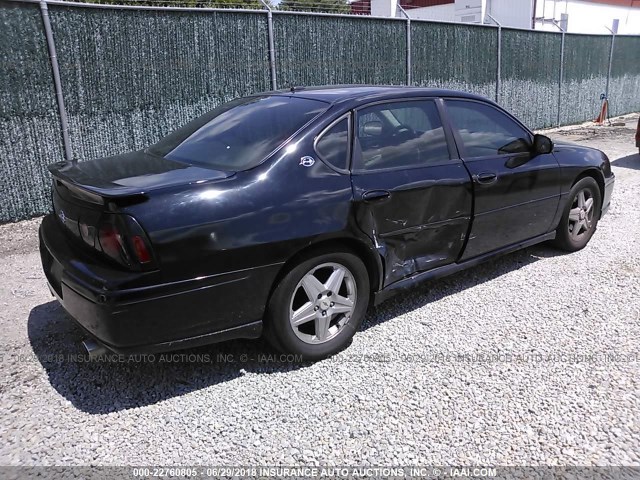 2G1WP551959121314 - 2005 CHEVROLET IMPALA SS BLACK photo 4