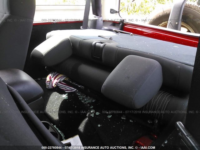 1C4AJWAG4CL178576 - 2012 JEEP WRANGLER SPORT 红色 照片 8