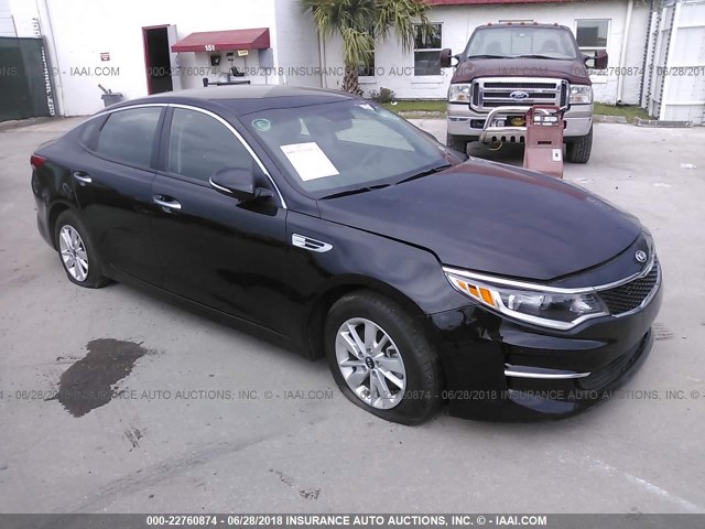 5XXGT4L38JG221154 - 2018 KIA OPTIMA LX/S BLACK photo 1