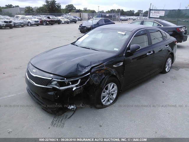 5XXGT4L38JG221154 - 2018 KIA OPTIMA LX/S BLACK photo 2