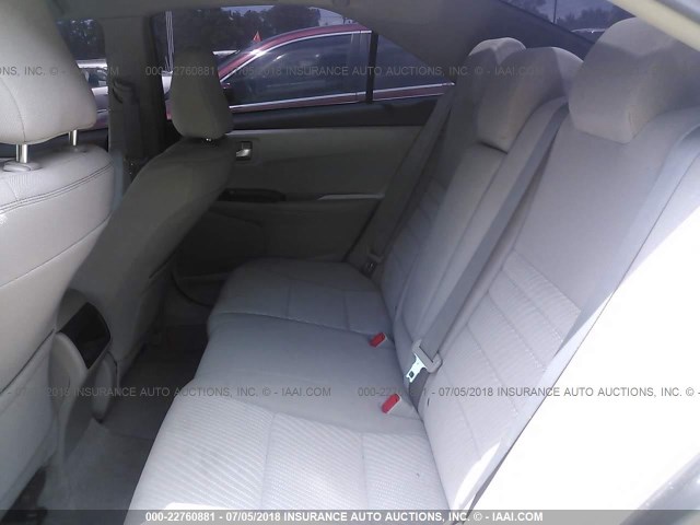 4T4BF1FKXFR461053 - 2015 TOYOTA CAMRY LE/XLE/SE/XSE GRAY photo 8