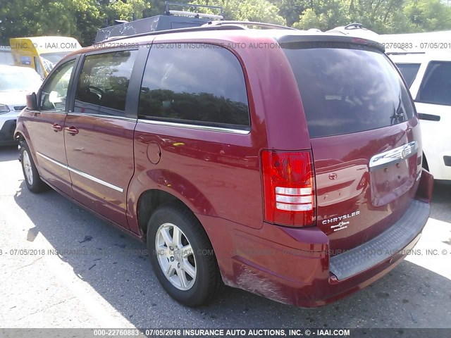 2A8HR54119R670631 - 2009 CHRYSLER TOWN & COUNTRY TOURING RED photo 3