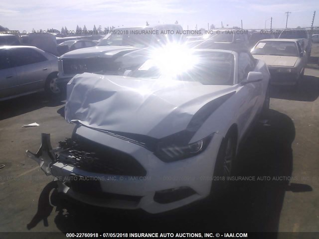 1FATP8UH9H5205831 - 2017 FORD MUSTANG WHITE photo 2