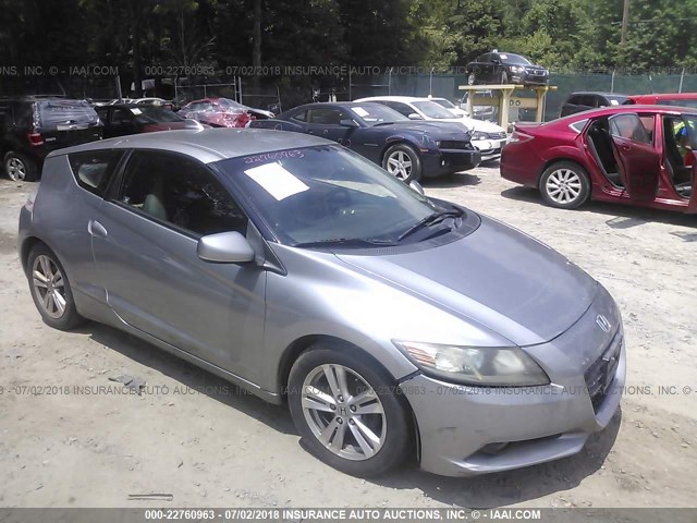 JHMZF1D62BS002560 - 2011 HONDA CR-Z EX SILVER photo 1