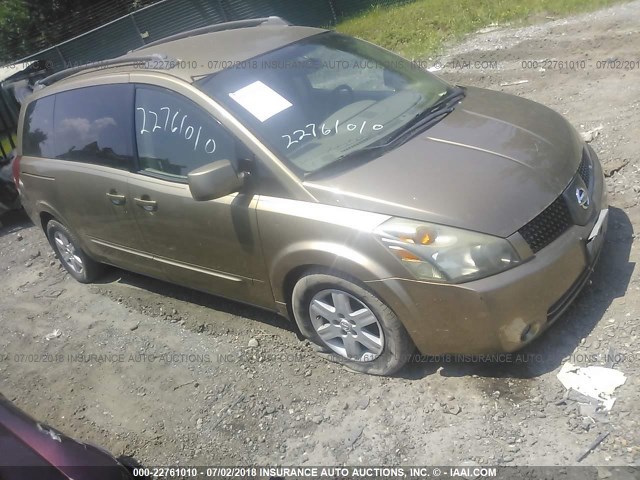 5N1BV28U44N317717 - 2004 NISSAN QUEST S/SE/SL GOLD photo 1