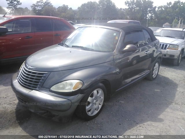 3C3EY55E35T299921 - 2005 CHRYSLER PT CRUISER TOURING GRAY photo 2