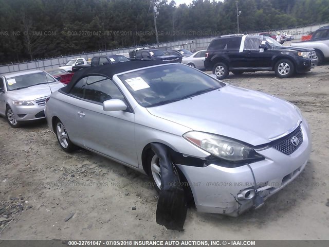 4T1FA38P08U148160 - 2008 TOYOTA CAMRY SOLARA SE/SLE/SPORT SILVER photo 1