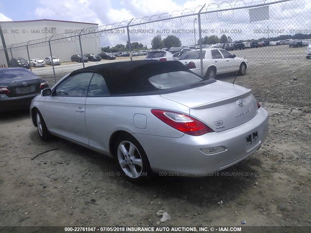 4T1FA38P08U148160 - 2008 TOYOTA CAMRY SOLARA SE/SLE/SPORT SILVER photo 3