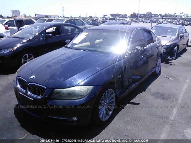 WBAPM77539NL87007 - 2009 BMW 335 I Dark Blue photo 2