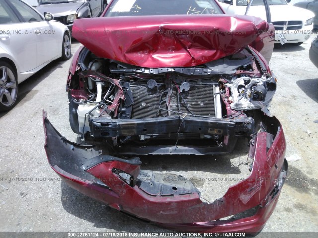 4T1BK46KX7U019642 - 2007 TOYOTA CAMRY NEW GENERAT LE/XLE/SE RED photo 6