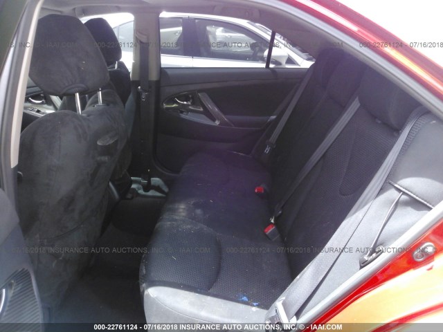 4T1BK46KX7U019642 - 2007 TOYOTA CAMRY NEW GENERAT LE/XLE/SE RED photo 8