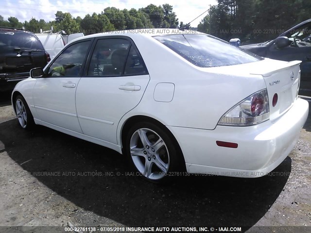 JTHBD192420057844 - 2002 LEXUS IS 300 WHITE photo 3